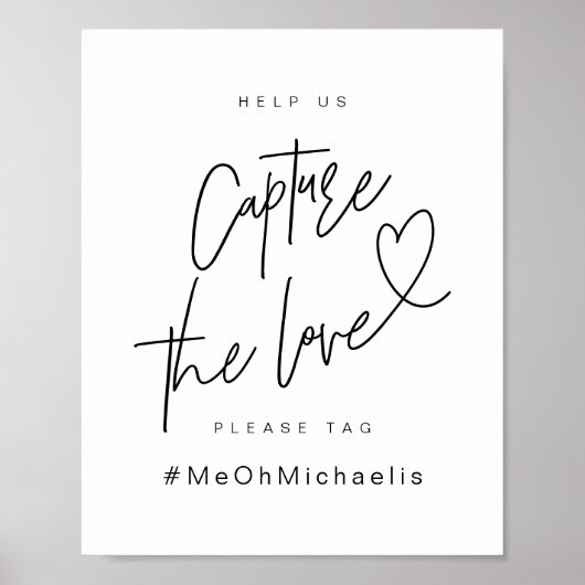 Beautiful Photo Booth, Black, Wedding Ceremony Poster (Voorkant)