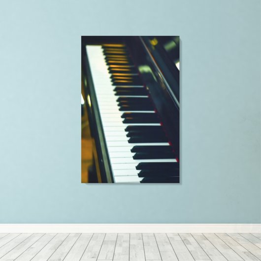 Beautiful Piano Canvas Afdruk (Insitu (Houten vloer))