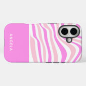 Beautiful Pink Abstract Personalized  Case-Mate iPhone Case (Achterkant (horizontaal))
