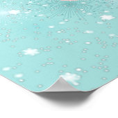 Beautiful Pink and Blue Butterflies Poster (Hoek)