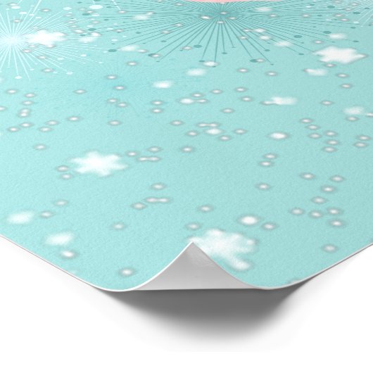 Beautiful Pink and Blue Butterflies Poster (Hoek)