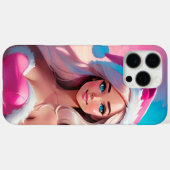 Beautiful Pink Christmas Girl 01 Case-Mate iPhone Case (Achterkant (horizontaal))