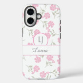 Beautiful Pink Floral Personalized  Case-Mate iPhone Case (Achterkant)