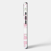 Beautiful Pink Floral Personalized  Case-Mate iPhone Case (Achterkant / Links)