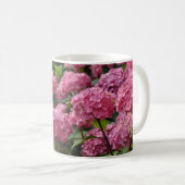 Beautiful pink hydrangea flowers koffiemok (Voorkant rechts)