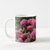 Beautiful pink hydrangea flowers koffiemok (Links)