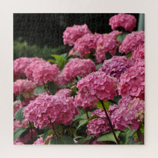 Beautiful pink hydrangea flowers legpuzzel