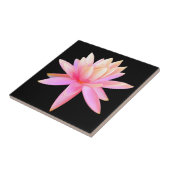 Beautiful Pink Lily Lotus Fine Art Tegeltje (Zijkant)