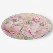 Beautiful pink peonies papieren bordje (Gekanteld)