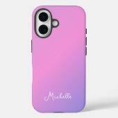 Beautiful Pink Purple Ombre Personalized Case-Mate iPhone Case (Achterkant)