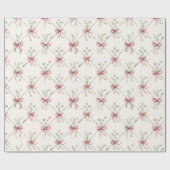 Beautiful Pink Ribbons and Bows Cadeaupapier (Vlak)