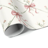 Beautiful Pink Ribbons and Bows Cadeaupapier (Rol Hoek)