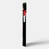 BEAUTIFUL PINK ROSE GEMSTONE MONOGRAM, zwart Case-Mate iPhone Case (Achterkant / Rechts)