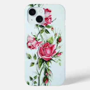 BEAUTIFUL PINK ROSES EN ROSEBUES iPhone 15 CASE