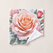Beautiful Pink Roses Luxury Modern Collection Bad Handdoek (Wasdoekje)