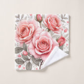 Beautiful Pink Roses Luxury Popular Collection Bad Handdoek (Wasdoekje)