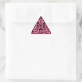 BEAUTIFUL PINK ROSES TRIANGLE STICKER (Tas)