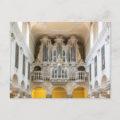 Beautiful pipe organ postcard briefkaart (Voorkant)