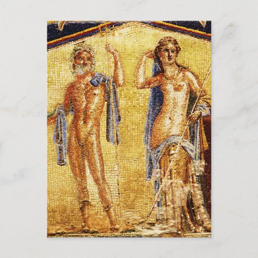 BEAUTIFUL Pompeii Mosaic Briefkaart (Voorkant)