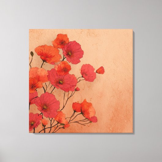 Beautiful poppies  canvas afdruk (Voorkant)