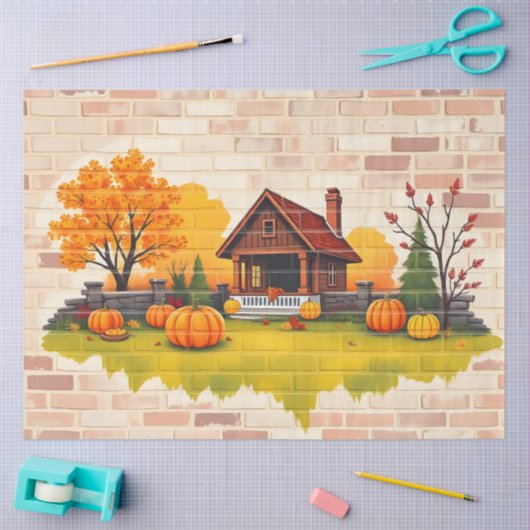 Beautiful Popular Happy Thanksgiving Fall Tissuepapier (Craft)