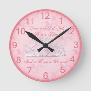 Beautiful Princess Clock Ronde Klok