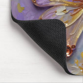 Beautiful Purple Butterfly and Flowers Muismat (Hoek)