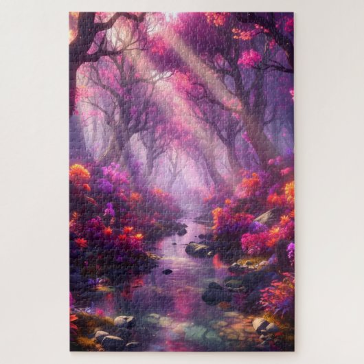 Beautiful Purple Forest Legpuzzel (Verticaal)