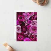 Beautiful Purple Rose Collage Notitiekaartje (Voorkant / Achterkant in situ)