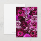 Beautiful Purple Rose Collage Notitiekaartje (Voorkant / Achterkant)