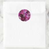 Beautiful Purple Rose Collage Ronde Sticker (Tas)