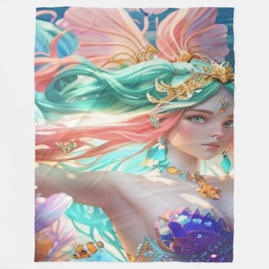 Beautiful queen  fleece deken (Voorkant)