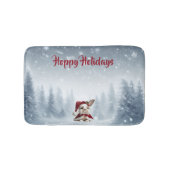 Beautiful Rabbit Christmas Badmat (Voorkant)