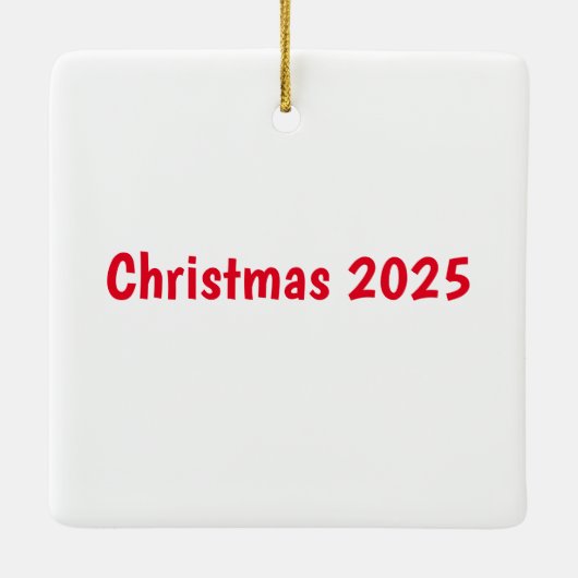 Beautiful Rabbit Christmas Keramisch Ornament (Achterkant)