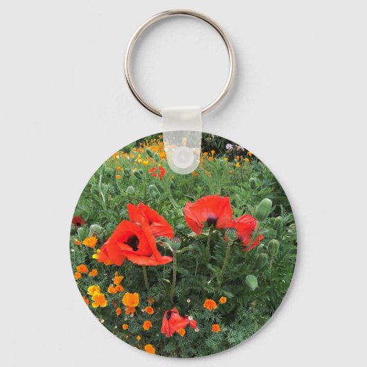 Beautiful Red Poppy Sleutelhanger (Voorkant)