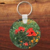 Beautiful Red Poppy Sleutelhanger (Achterkant)