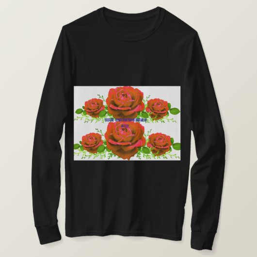 Beautiful Red Roses Bouquet Photography | Romantic T-shirt (Design voorkant)