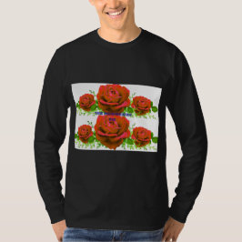 Beautiful Red Roses Bouquet Photography | Romantic T-shirt