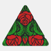 BEAUTIFUL RED ROSES TRIANGLE STICKER (Voorkant)