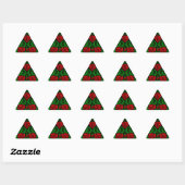 BEAUTIFUL RED ROSES TRIANGLE STICKER (Vel)