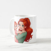 Beautiful redhead mom koffiemok (Voorkant links)