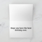 Beautiful Resting Butterfly Happy Birthday Kaart (Binnen)