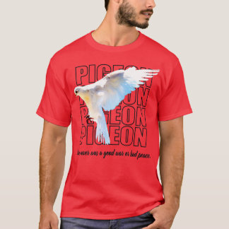 Beautiful Retro Black And White Pigeon 4 T-shirt