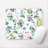Beautiful Retro Floral Art Muismat (Met muis)
