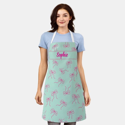 Beautiful ribbon style apron schort (Gedragen)