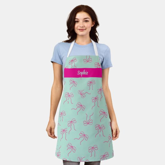 Beautiful ribbon style apron schort (Gedragen)