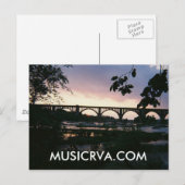 BEAUTIFUL RICHMOND VIRGINIA SUNSET BRIEFKAART (Voorkant / Achterkant)