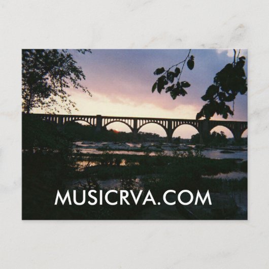 BEAUTIFUL RICHMOND VIRGINIA SUNSET BRIEFKAART (Voorkant)