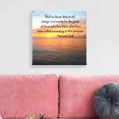 BEAUTIFUL ROMANS 8:28 SUNRISE FOTO CANVAS AFDRUK (Insitu (Woonkamer))