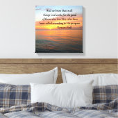 BEAUTIFUL ROMANS 8:28 SUNRISE FOTO CANVAS AFDRUK (Insitu (Slaapkamer))